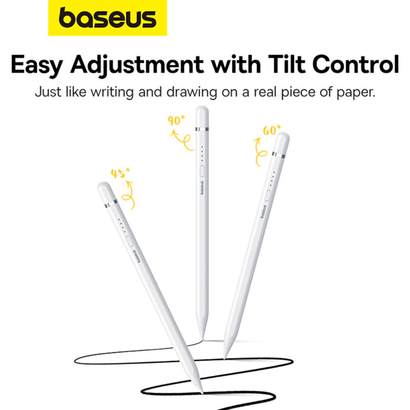Stylus pen activ pentru iPad Baseus, P80015806211-02, alb