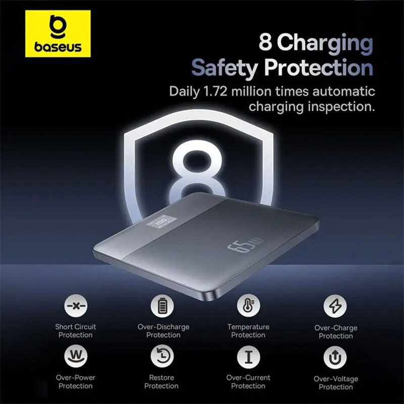 Baterie externa Type-C Baseus, 12000mAh, 65W, P10063801733-00