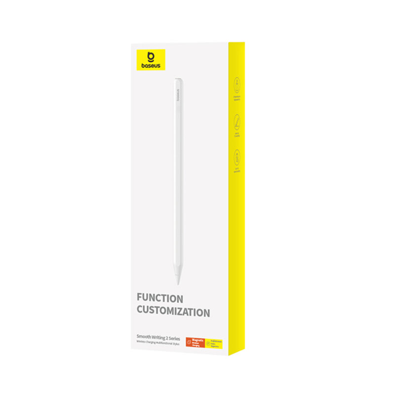 Stylus Pen magnetic cu indicator LED pentru iPad Baseus, alb