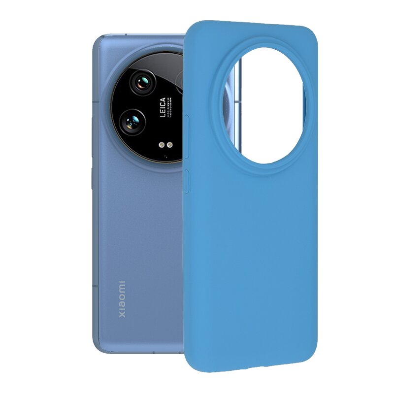 Husa Xiaomi 14 Ultra Techsuit Soft Edge Silicone, albastru