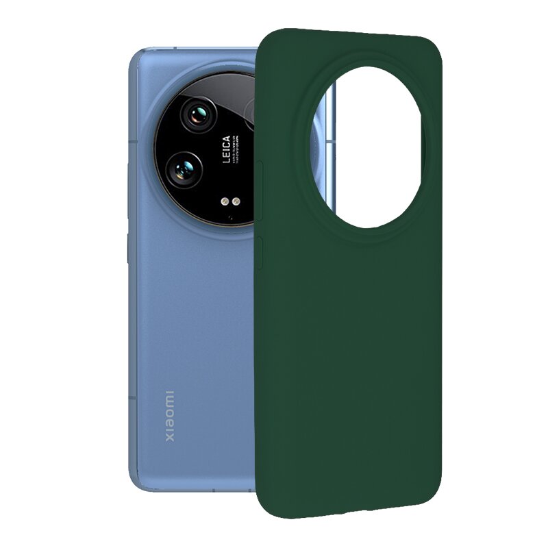 Husa Xiaomi 14 Ultra Techsuit Soft Edge Silicone, verde