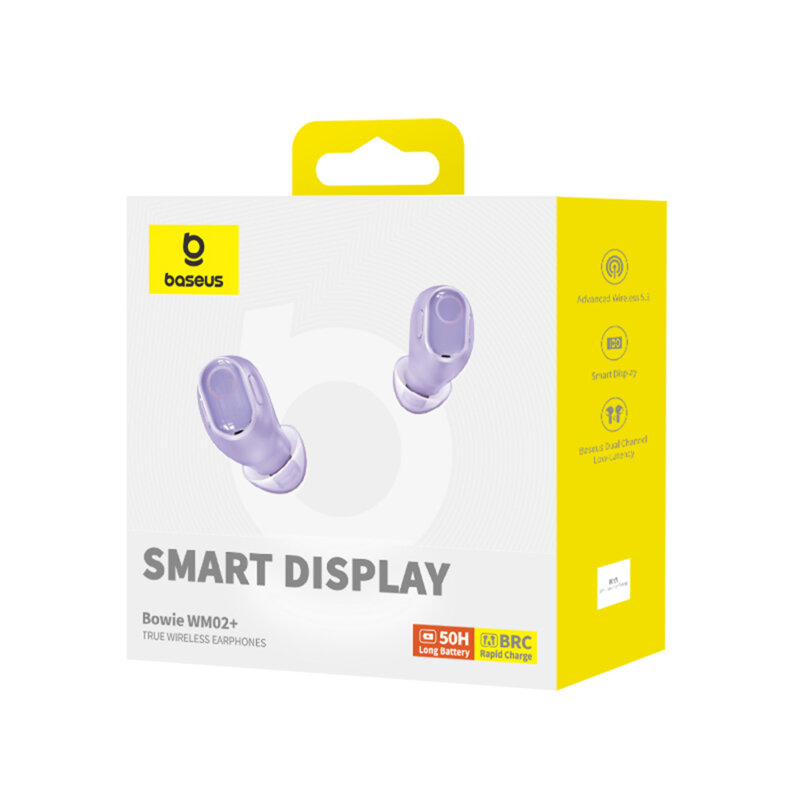 Casti Bluetooth True Wireless in-ear Baseus WM02+, mov