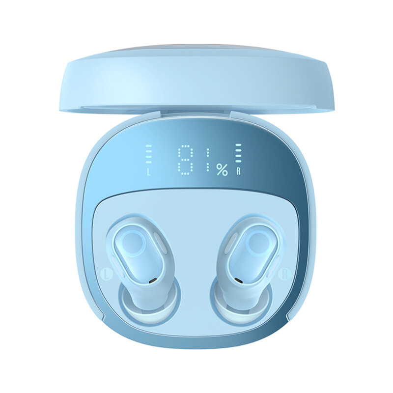 Casti Bluetooth True Wireless in-ear Baseus WM02+, albastru