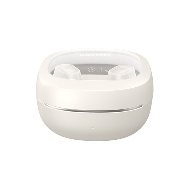 Casti Bluetooth True Wireless in-ear Baseus WM02+, alb