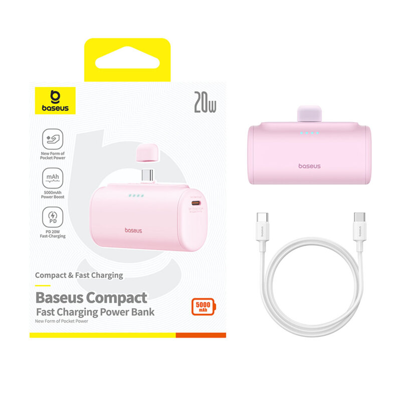 Baterie externa USB-C Baseus, 20W, 5000mAh, P10068306413-00