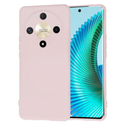 Husa silicon Honor Magic6 Lite Techsuit SoftFlex, roz pudra