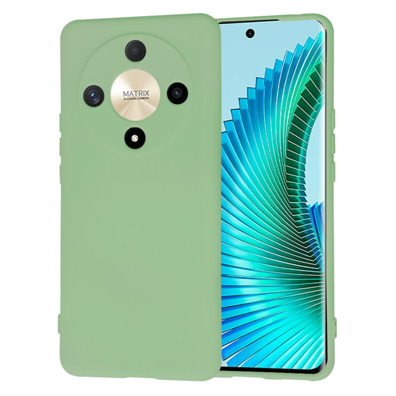 Husa silicon Honor Magic6 Lite Techsuit SoftFlex, verde deschis