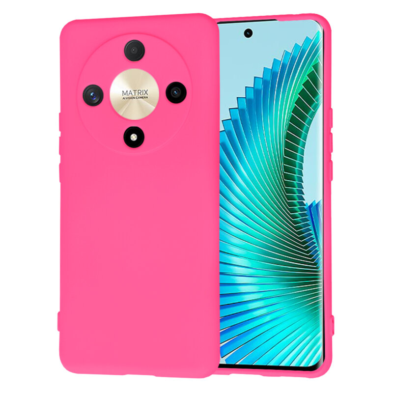 Husa silicon Honor Magic6 Lite Techsuit SoftFlex, fucsia