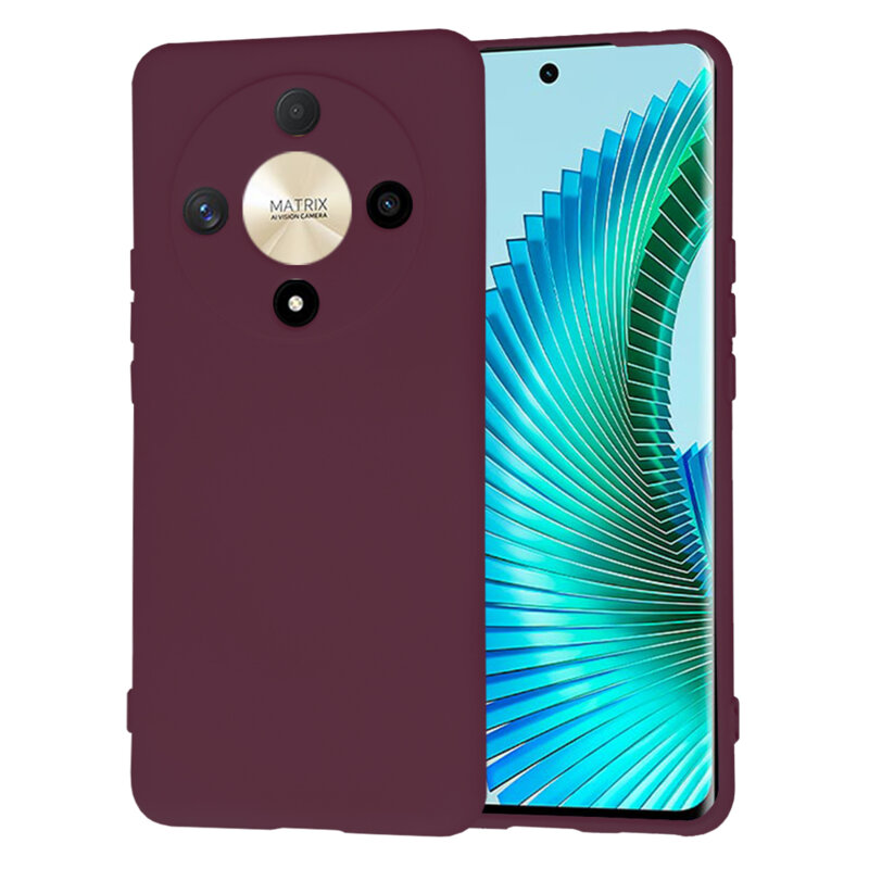 Husa silicon Honor Magic6 Lite Techsuit SoftFlex, bordo