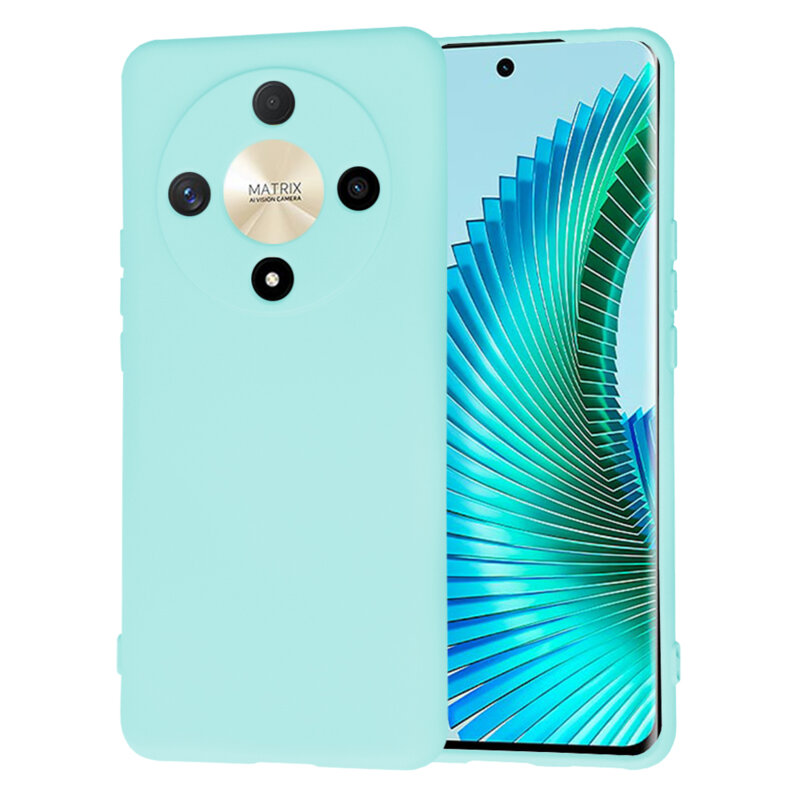 Husa silicon Honor Magic6 Lite Techsuit SoftFlex, turcoaz