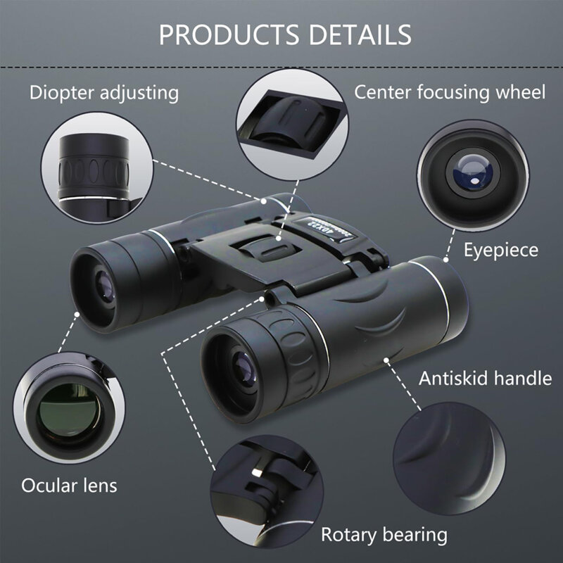 Binoclu de vanatoare waterprooof 40x22 Techsuit BN2, negru