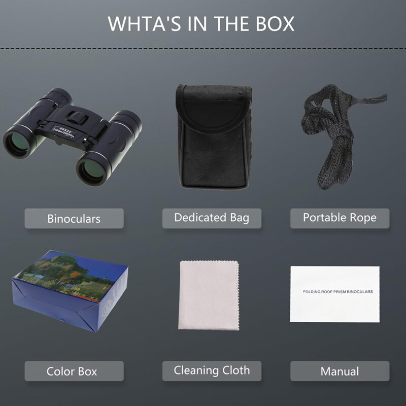 Binoclu de vanatoare waterprooof 40x22 Techsuit BN2, negru