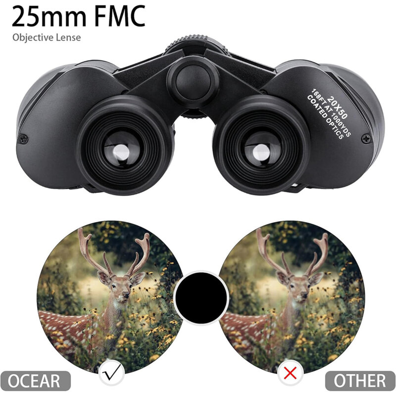 Binoclu profesional militar de vanatoare 20x50 Techsuit, BN3