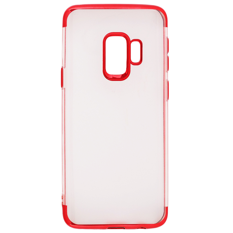 Husa Samsung Galaxy S9 Slim Clear Plating - Red