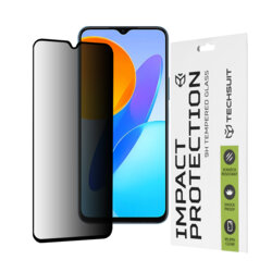 Folie sticla Honor X8 5G Techsuit 111D Privacy Full Glue, negru
