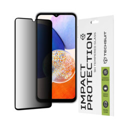 Folie sticla Samsung Galaxy A14 5G Techsuit 111D Privacy Full Glue, negru