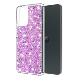 Husa cu sclipici Motorola Moto G14 Techsuit Sparkly Glitter, magenta