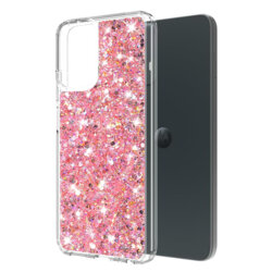 Husa cu sclipici Motorola Moto G54 Techsuit Sparkly Glitter, roz