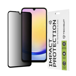 Folie sticla Samsung Galaxy A25 5G Techsuit 111D Privacy Full Glue, negru