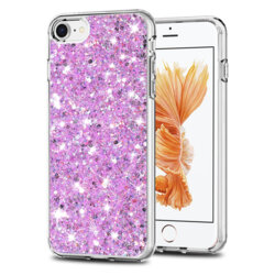 Husa cu sclipici iPhone 6 / 6S Techsuit Sparkly Glitter, magenta