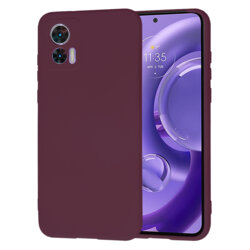 Husa silicon Motorola Edge 30 Neo Techsuit SoftFlex, bordo
