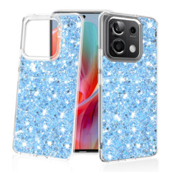 Husa cu sclipici Xiaomi Redmi Note 13 Pro 5G Techsuit Sparkly Glitter, bleu