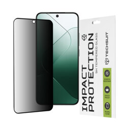 Folie sticla Xiaomi 14 Techsuit 111D Privacy Full Glue, negru
