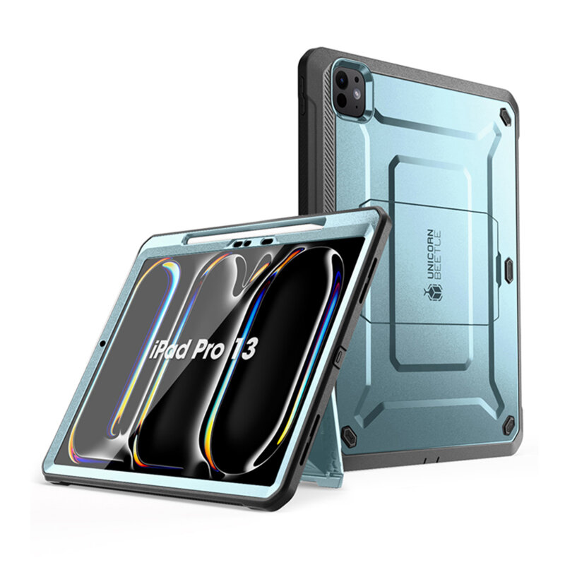 Husa iPad Pro 13 (2024) Supcase Unicorn Beetle Pro, albastru