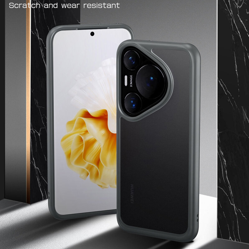 Husa Huawei Pura 70 Supcase Unicorn Beetle Style, negru/transparenta