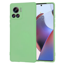 Husa silicon Motorola Edge 30 Ultra Techsuit SoftFlex, verde deschis