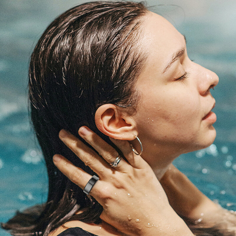 Inel inteligent unisex premium Techsuit, 64.7mm, QRing, roz, R02