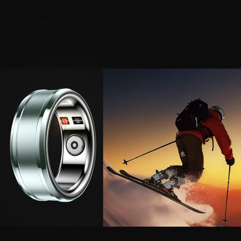 Smart ring unisex Techsuit R3, 59.37mm, fitness, EcTri, argitiu