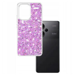 Husa cu sclipici Xiaomi Redmi Note 13 Pro+ 5G Techsuit Sparkly Glitter, magenta