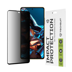 Folie sticla Xiaomi Poco X5 Pro Techsuit 111D Privacy Full Glue, negru