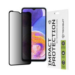 Folie sticla Samsung Galaxy A23 Techsuit 111D Privacy Full Glue, negru