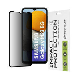 Folie sticla Samsung Galaxy M23 Techsuit 111D Privacy Full Glue, negru
