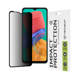 Folie sticla Samsung Galaxy M33 Techsuit 111D Privacy Full Glue, negru