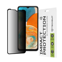 Folie sticla Samsung Galaxy A23 5G Techsuit 111D Privacy Full Glue, negru