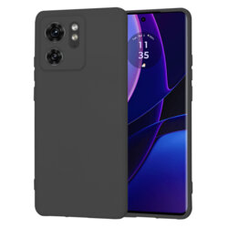Husa silicon Motorola Edge (2023) Techsuit SoftFlex, negru