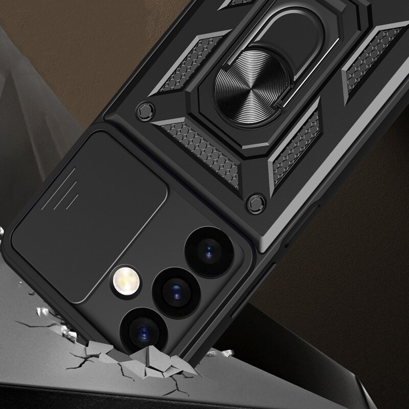Husa Samsung Galaxy S24 FE protectie camera Techsuit CamShield Series, roz