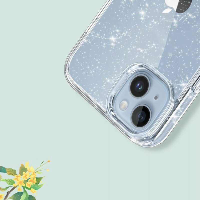Husa sclipici Samsung Galaxy S24 FE Techsuit SparkleSkin, transparenta