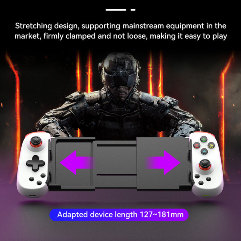 Gamepad Wireless Bluetooth 400mAh, Techsuit D6 DP, negru