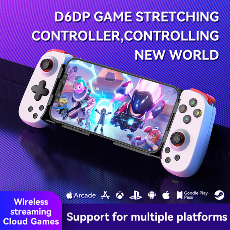 Gamepad Wireless Bluetooth 400mAh, Techsuit D6 DP, negru