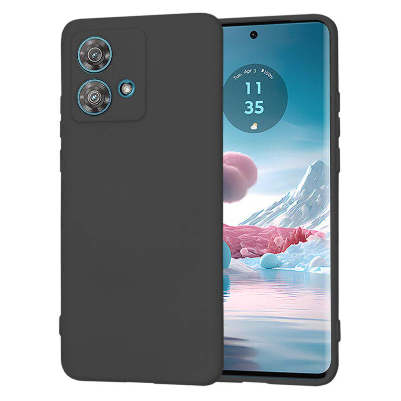 Husa silicon Motorola Edge 40 Neo Techsuit SoftFlex, negru