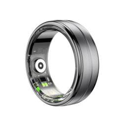 Smart ring unisex premium Techsuit, 64.7mm, QRing, negru, R06