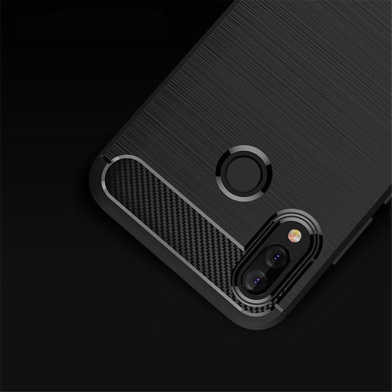 Husa Huawei P20 Lite Techsuit Carbon Silicone, negru