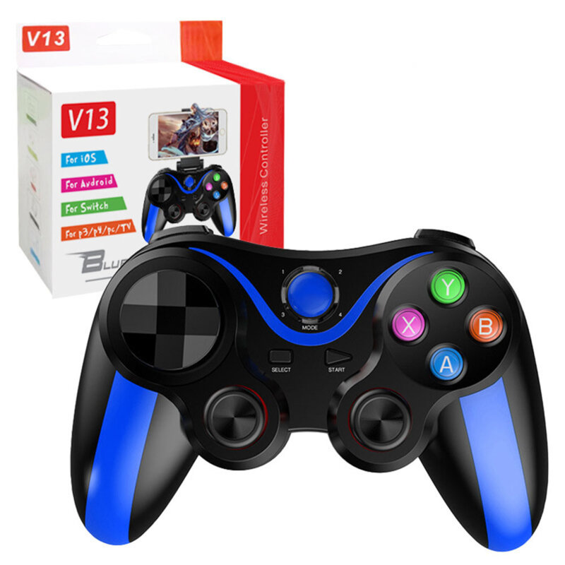 Gamepad Wireless Bluetooth 400mAh, Techsuit V13, albastru