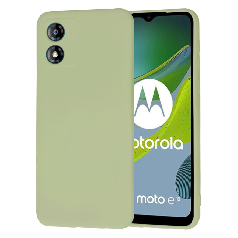 Husa silicon Motorola Moto E13 Techsuit SoftFlex, verde