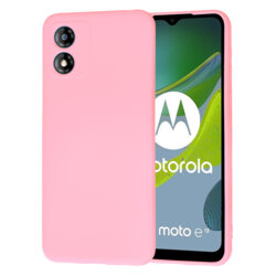 Husa silicon Motorola Moto E13 Techsuit SoftFlex, roz