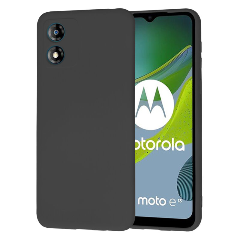 Husa silicon Motorola Moto E13 Techsuit SoftFlex, negru